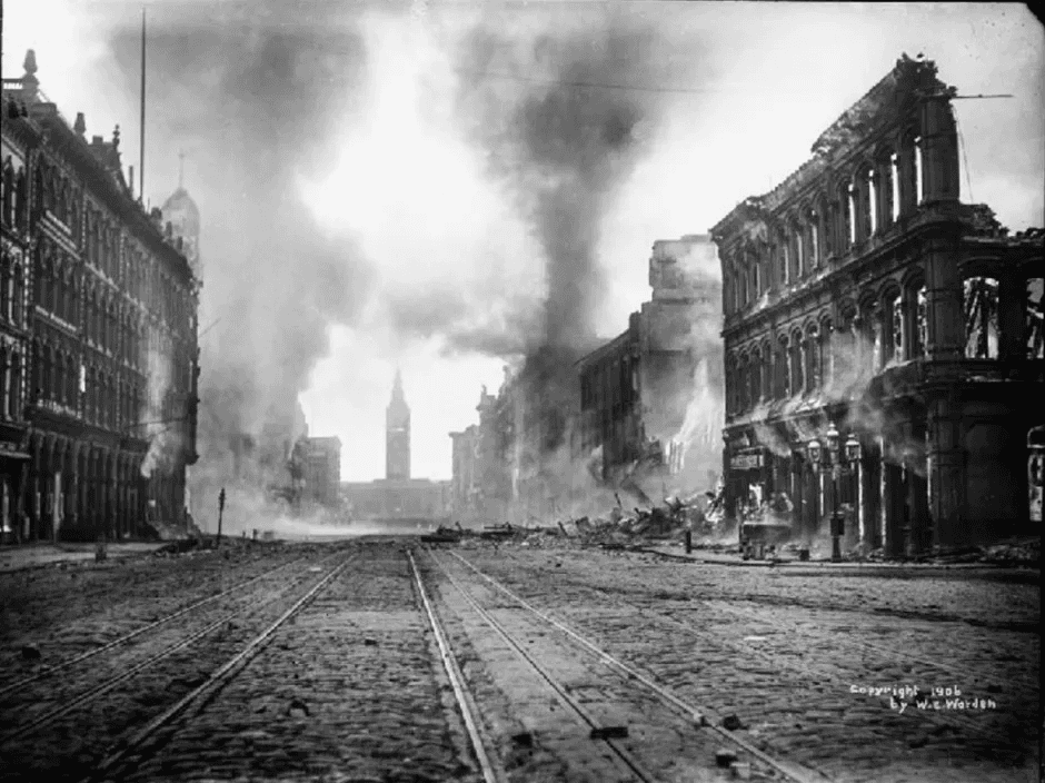 1906 San Francisco earthquake and fire aftermath